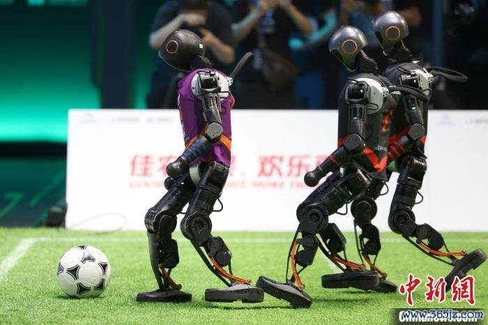 图为2025RoBoLeague机器东说念主足球联赛总决赛。记者 富田 摄